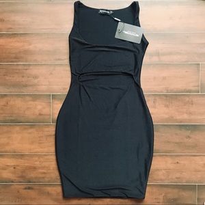 Pretty Little Thing Cut-out Black Dress